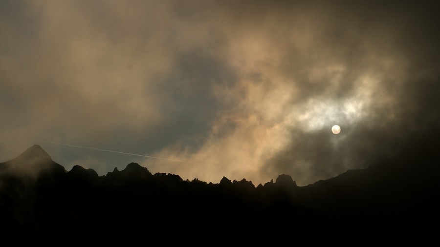 Zachód słońca w Dolinie 5 Stawów (Tatry Wysokie, wrzesień 2008)